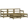 Juego de sofás de jardín 5 piezas madera de pino impregnada de , Conjuntos de jardín - Ref: Foro24-3186185, Precio: 268,40 €,...