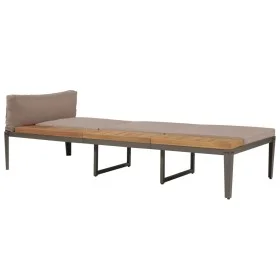 Tumbona con cojines madera maciza de acacia marrón de vidaXL, Tumbonas - Ref: Foro24-44249, Precio: 173,48 €, Descuento: %
