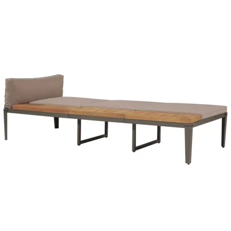 Tumbona con cojines madera maciza de acacia marrón de vidaXL, Tumbonas - Ref: Foro24-44249, Precio: 173,48 €, Descuento: %
