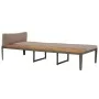 Tumbona con cojines madera maciza de acacia marrón de vidaXL, Tumbonas - Ref: Foro24-44249, Precio: 173,48 €, Descuento: %