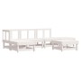 Juego de muebles de jardín 6 piezas madera maciza pino blanco de , Conjuntos de jardín - Ref: Foro24-3186306, Precio: 336,27 ...