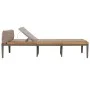 Tumbona con cojines madera maciza de acacia marrón de vidaXL, Tumbonas - Ref: Foro24-44249, Precio: 173,48 €, Descuento: %