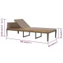 Tumbona con cojines madera maciza de acacia marrón de vidaXL, Tumbonas - Ref: Foro24-44249, Precio: 173,48 €, Descuento: %