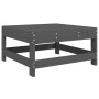 Mesa y taburetes altos jardín 6 pzas madera maciza de pino gris de , Conjuntos de jardín - Ref: Foro24-3186461, Precio: 375,3...
