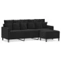 3-Sitzer-Sofa mit schwarzem Samthocker 180 cm von , Sofas - Ref: Foro24-3201112, Preis: 299,05 €, Rabatt: %