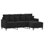 3-Sitzer-Sofa mit schwarzem Samthocker 180 cm von , Sofas - Ref: Foro24-3201112, Preis: 299,05 €, Rabatt: %