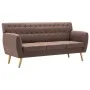 Sofá de 3 plazas tapizado de tela marrón 172x70x82 cm de , Sofás - Ref: Foro24-247126, Precio: 364,33 €, Descuento: %