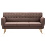 Sofá de 3 plazas tapizado de tela marrón 172x70x82 cm de , Sofás - Ref: Foro24-247126, Precio: 395,77 €, Descuento: %