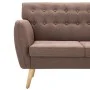 Sofá de 3 plazas tapizado de tela marrón 172x70x82 cm de , Sofás - Ref: Foro24-247126, Precio: 364,33 €, Descuento: %