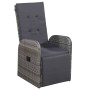 Juego de comedor de jardín 9 pzas con cojines gris de , Conjuntos de jardín - Ref: Foro24-3099502, Precio: 1,00 €, Descuento: %