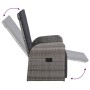 Juego de comedor de jardín 9 pzas con cojines gris de , Conjuntos de jardín - Ref: Foro24-3099502, Precio: 1,00 €, Descuento: %
