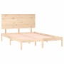 Estructura de cama madera maciza de pino 140x200 cm de , Camas y somieres - Ref: Foro24-3104803, Precio: 130,23 €, Descuento: %