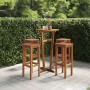 Taburetes de barra de cocina 4 unidades madera maciza acacia de , Sillas de jardín - Ref: Foro24-3115989, Precio: 192,45 €, D...