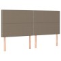 Cabeceros 4 unidades de tela gris taupe 100x5x78/88 cm de , Cabeceros y pies de cama - Ref: Foro24-3116218, Precio: 93,25 €, ...