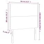 Kopfteile 2 Einheiten aus dunkelbraunem Stoff 80x5x78/88 cm von , Kopf- und Fußteile - Ref: Foro24-3116169, Preis: 44,42 €, R...