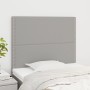 Cabeceros 2 unidades de tela gris claro 90x5x78/88 cm de , Cabeceros y pies de cama - Ref: Foro24-3116174, Precio: 48,69 €, D...