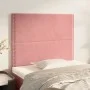 Headboards 2 units of pink velvet 100x5x78/88 cm by , Headboards and footboards - Ref: Foro24-3116239, Price: 49,11 €, Discou...