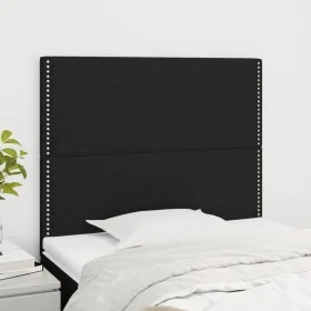 Kopfteile 2 Einheiten aus schwarzem Stoff 90x5x78/88 cm von , Kopf- und Fußteile - Ref: Foro24-3116176, Preis: 47,06 €, Rabat...