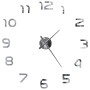 Reloj 3D de pared con diseño moderno 100 cm XXL plateado de vidaXL, Relojes de pared - Ref: Foro24-50634, Precio: 22,17 €, De...