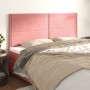 Cabeceros 4 unidades de terciopelo rosa 80x5x78/88 cm de , Cabeceros y pies de cama - Ref: Foro24-3116251, Precio: 100,43 €, ...