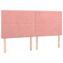 Cabeceros 4 unidades de terciopelo rosa 80x5x78/88 cm de , Cabeceros y pies de cama - Ref: Foro24-3116251, Precio: 100,43 €, ...