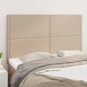 Cabeceros 4 unidades cuero sintético capuchino 72x5x78/88 cm de , Cabeceros y pies de cama - Ref: Foro24-3116287, Precio: 86,...