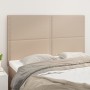 Cabeceros 4 unidades cuero sintético capuchino 72x5x78/88 cm de , Cabeceros y pies de cama - Ref: Foro24-3116287, Precio: 86,...