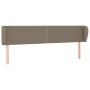 Cabecero de tela gris taupe 163x23x78/88 cm de , Cabeceros y pies de cama - Ref: Foro24-3117014, Precio: 65,82 €, Descuento: %