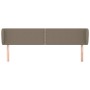 Cabecero de tela gris taupe 163x23x78/88 cm de , Cabeceros y pies de cama - Ref: Foro24-3117014, Precio: 65,82 €, Descuento: %