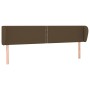 Cabecero de tela marrón oscuro 183x23x78/88 cm de , Cabeceros y pies de cama - Ref: Foro24-3117021, Precio: 61,18 €, Descuent...