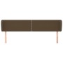 Cabecero de tela marrón oscuro 183x23x78/88 cm de , Cabeceros y pies de cama - Ref: Foro24-3117021, Precio: 61,18 €, Descuent...