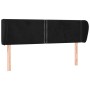Cabecero de terciopelo negro 147x23x78/88 cm de , Cabeceros y pies de cama - Ref: Foro24-3117054, Precio: 58,56 €, Descuento: %