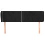 Cabecero de terciopelo negro 147x23x78/88 cm de , Cabeceros y pies de cama - Ref: Foro24-3117054, Precio: 58,56 €, Descuento: %