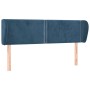 Cabecero de terciopelo azul oscuro 147x23x78/88 cm de , Cabeceros y pies de cama - Ref: Foro24-3117056, Precio: 68,17 €, Desc...