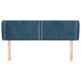 Cabecero de terciopelo azul oscuro 147x23x78/88 cm de , Cabeceros y pies de cama - Ref: Foro24-3117056, Precio: 68,17 €, Desc...