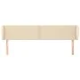 Cream fabric headboard 183x23x78/88 cm by , Headboards and footboards - Ref: Foro24-3117023, Price: 74,25 €, Discount: %