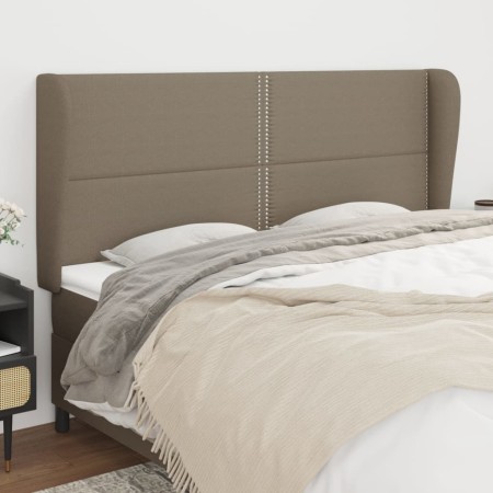 Cabecero con orejas de tela gris taupe 203x23x118/128 cm de , Cabeceros y pies de cama - Ref: Foro24-3117842, Precio: 110,78 ...