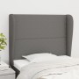 Cabecero con orejas de tela gris oscuro 93x23x118/128 cm de , Cabeceros y pies de cama - Ref: Foro24-3117799, Precio: 64,70 €...