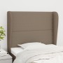 Cabecero con orejas de tela gris taupe 93x23x118/128 cm de , Cabeceros y pies de cama - Ref: Foro24-3117802, Precio: 63,92 €,...