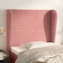 Cabecero con orejas de terciopelo rosa 103x23x118/128 cm de , Cabeceros y pies de cama - Ref: Foro24-3117863, Precio: 72,07 €...