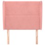 Cabecero con orejas de terciopelo rosa 103x23x118/128 cm de , Cabeceros y pies de cama - Ref: Foro24-3117863, Precio: 72,07 €...