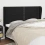 Kopfteil mit Ohren aus schwarzem Stoff, 203 x 23 x 118/128 cm von , Kopf- und Fußteile - Ref: Foro24-3117840, Preis: 108,39 €...
