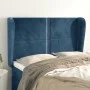 Kopfteil mit dunkelblauen Samtohren 147x23x118/128 cm von , Kopf- und Fußteile - Ref: Foro24-3117868, Preis: 124,85 €, Rabatt: %