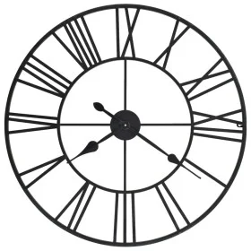 Vintage wall clock quartz movement metal 80 cm XXL by vidaXL, Wall clocks - Ref: Foro24-50644, Price: 112,69 €, Discount: %