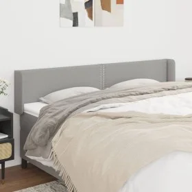 Cabecero de tela gris claro 183x16x78/88 cm de , Cabeceros y pies de cama - Ref: Foro24-3118642, Precio: 57,14 €, Descuento: %