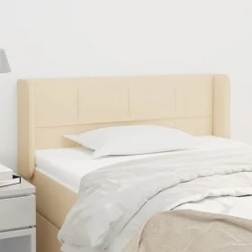 Cream fabric headboard 83x16x78/88 cm by , Headboards and footboards - Ref: Foro24-3118747, Price: 47,52 €, Discount: %