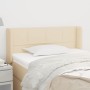 Cabecero de tela color crema 83x16x78/88 cm de , Cabeceros y pies de cama - Ref: Foro24-3118747, Precio: 48,87 €, Descuento: %