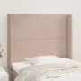 Kopfteil mit Ohren, Cappuccino-Kunstleder, 93 x 16 x 118/128 cm von , Kopf- und Fußteile - Ref: Foro24-3119523, Preis: 71,49 ...