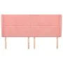 Headboard with pink velvet ears 163x23x118/128 cm by , Headboards and footboards - Ref: Foro24-3117875, Price: 119,39 €, Disc...