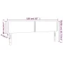 Kopfteil mit LED aus taupegrauem Stoff 160x5x78/88 cm von , Kopf- und Fußteile - Ref: Foro24-3121482, Preis: 60,33 €, Rabatt: %